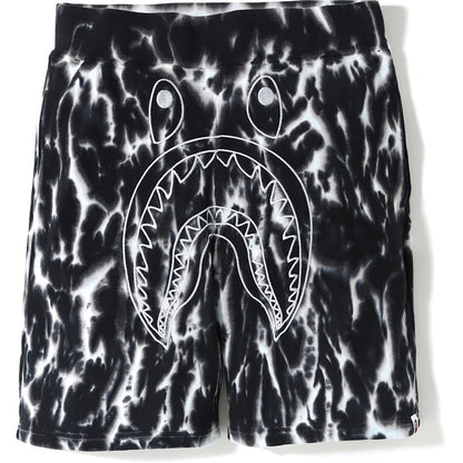 BAPE Tie Dye Shark Sweat (SS19) Shorts Black