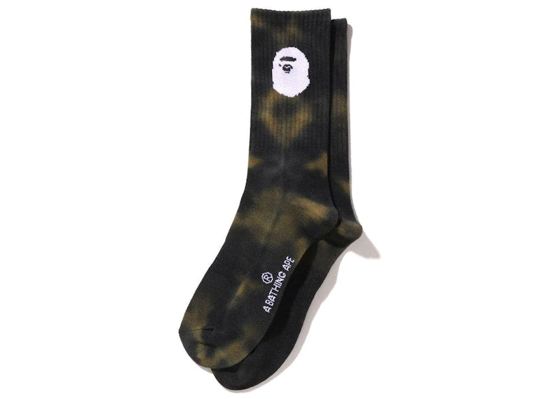 BAPE Tie Dye Socks Black