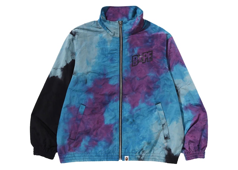 BAPE Tie Dye Track Jacket Black