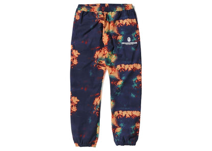 BAPE Tie Dye Track Pants Navy