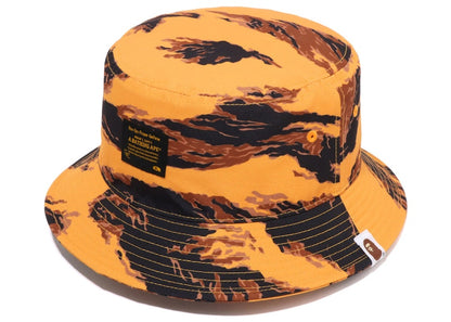 BAPE Tiger Camo Bucket Hat Orange