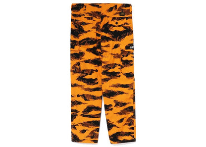 BAPE Tiger Camo Relaxed Fit Military Pants Orange