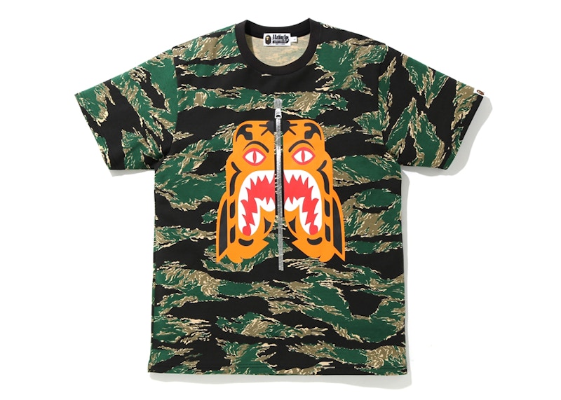 BAPE Tiger Camo Tiger Tee Green