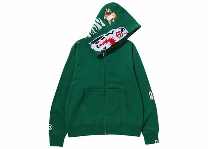 BAPE Tiger Full Zip Hoodie (FW23) Green