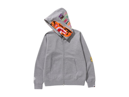 BAPE Tiger Full-Zip Hoodie (FW24) Grey