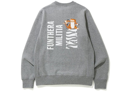 BAPE Tiger Heavy Weight Crewneck (FW19) Grey