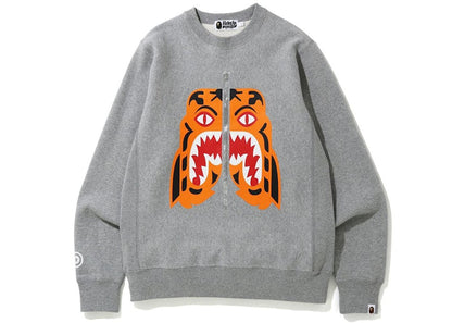 BAPE Tiger Heavy Weight Crewneck (FW19) Grey
