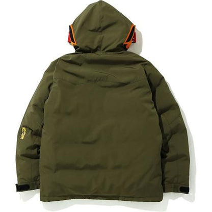 BAPE Tiger Hoodie Down Jacket Olivedrab