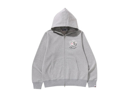 BAPE Tiger Souvenir Zip Hoodie Grey