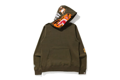 BAPE Tiger Wide Fit Pullover Hoodie Olivedrab