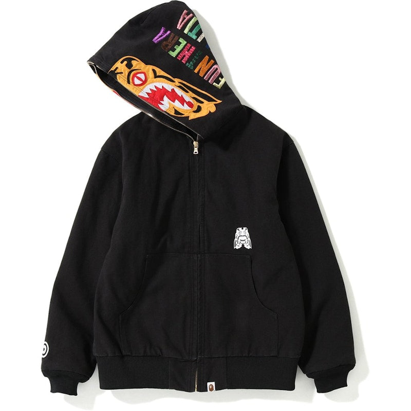 BAPE Tiger Work Hoodie Jacket Black