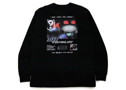 BAPE Time To Sleep Relaxed Fit L/S Tee Black
