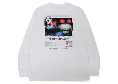 BAPE Time To Sleep Relaxed Fit L/S Tee White