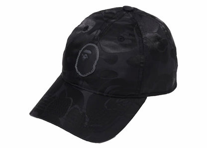 BAPE Tonal Solid Camo Cap Black