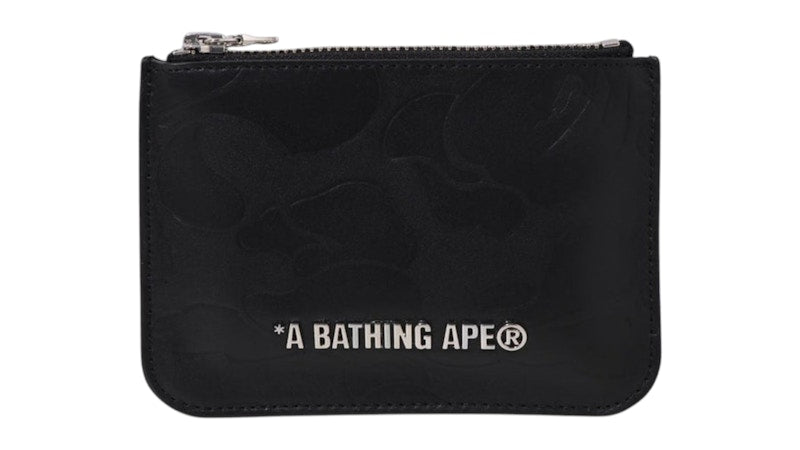BAPE Tonal Solid Camo Pouch Black