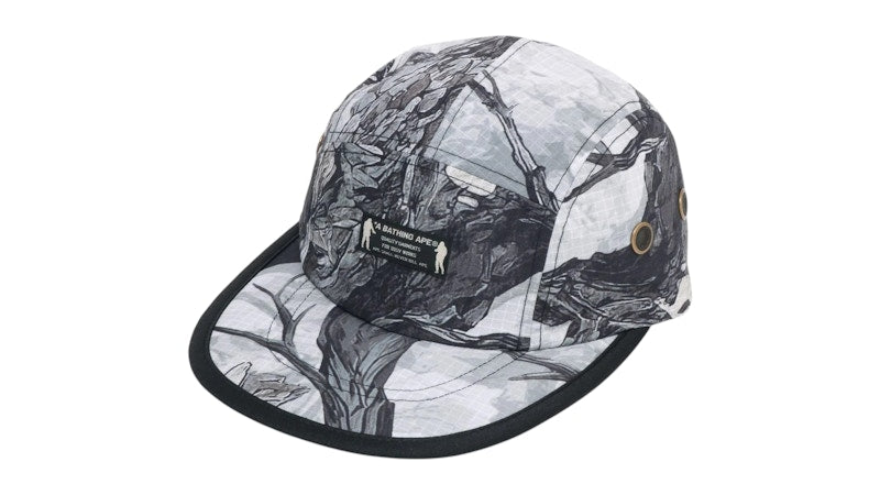 BAPE Tree Edge Camo Cap White