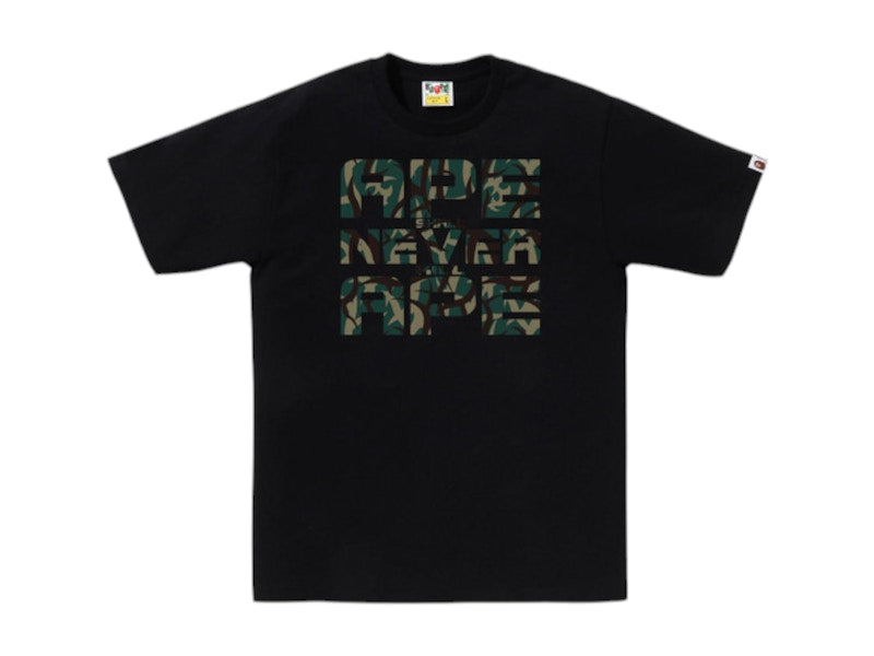 BAPE Trial Camo Asnka Tee Black/Green