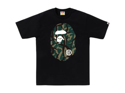 BAPE Trial Camo Big Ape Head Tee Black/Green