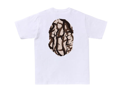 BAPE Trial Camo Big Ape Head Tee White/Beige