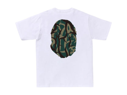 BAPE Trial Camo Big Ape Head Tee White/Green