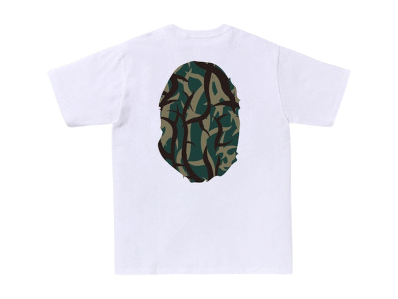 BAPE Trial Camo Big Ape Head Tee White/Green