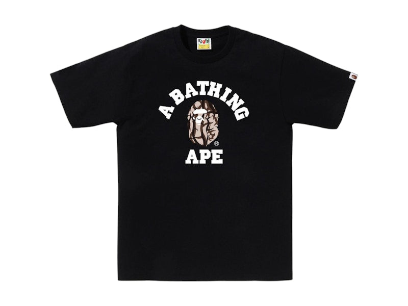 BAPE Trial Camo College Tee Black/Beige