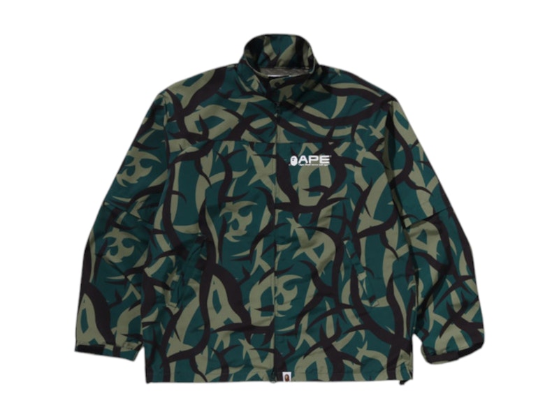 BAPE Trial Camo Rain Jacket Green