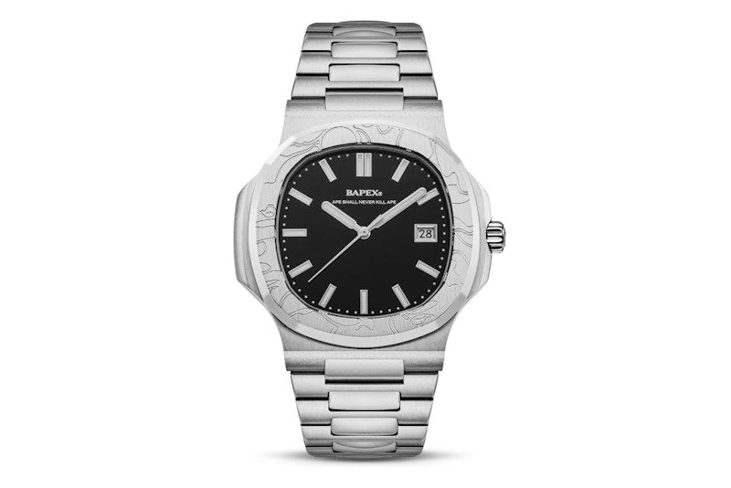 BAPE Silver/Black (1K70187302) Type 10 BAPEX #1 Watch