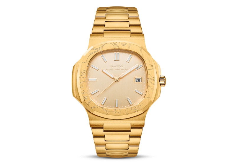BAPE Type 10 BAPEX Watch Gold