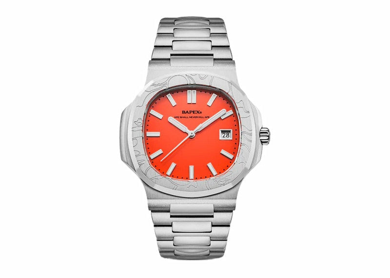 BAPE Type 10 BAPEX Watch Silver