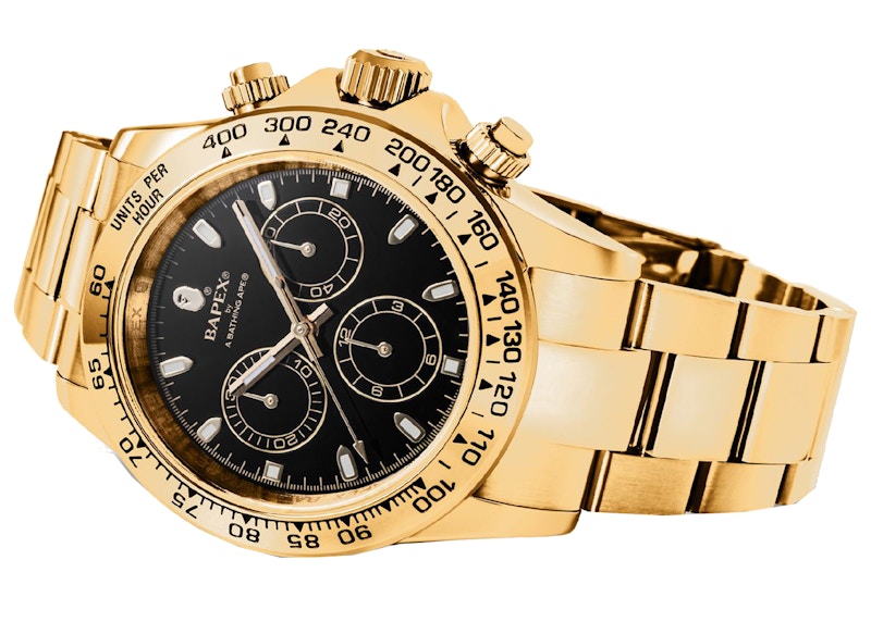 BAPE Type 4 BAPEX Watch Gold/Black