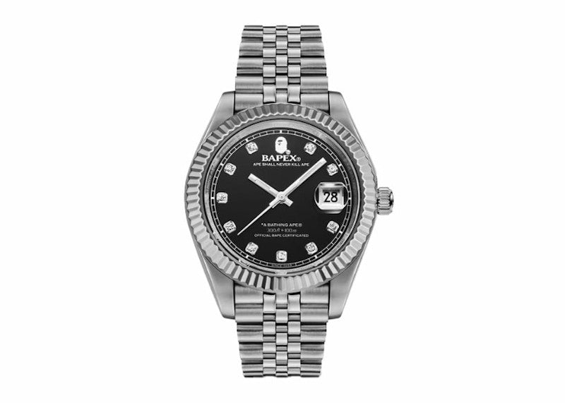 BAPE Type 6 BAPEX Watch Silver