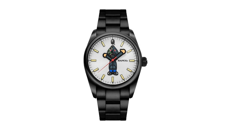 BAPE Type 7 BAPEX Shark Seijin Watch Black