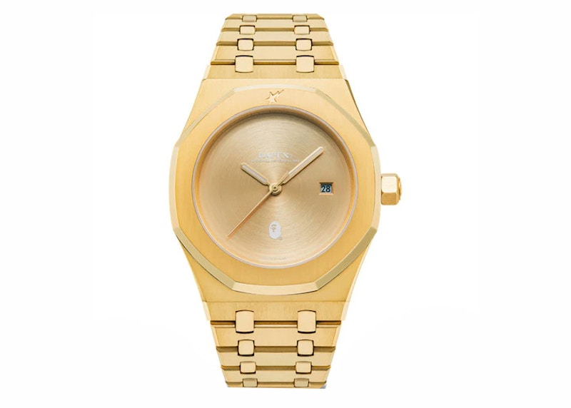 BAPE Type 9 BAPEX Watch Gold