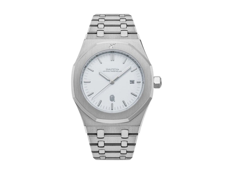 BAPE Type 9 BAPEX Watch (SS25) Silver