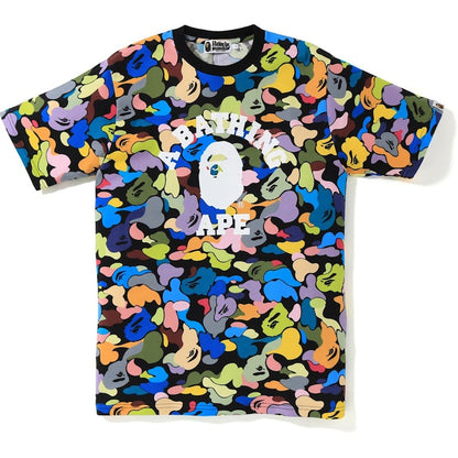 BAPE Ultimate Multi Camo College Tee Black