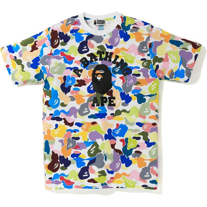 BAPE Ultimate Multi Camo College Tee White