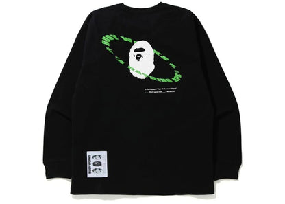 BAPE Universe Ape Loose Fit Long Sleeve Tee Black