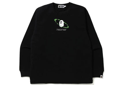 BAPE Universe Ape Loose Fit Long Sleeve Tee Black