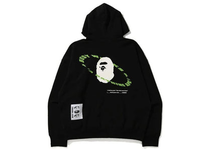 BAPE Universe Ape Loose Fit Pullover Hoodie Black
