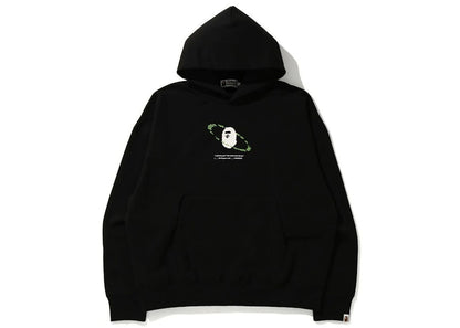 BAPE Universe Ape Loose Fit Pullover Hoodie Black
