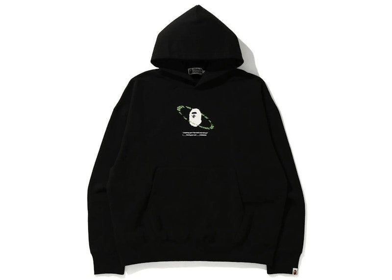 BAPE Universe Ape Loose Fit Pullover Hoodie Black