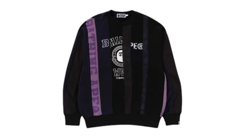 BAPE Upcycle Crewneck Black