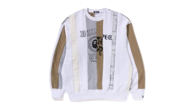 BAPE Upcycle Crewneck White