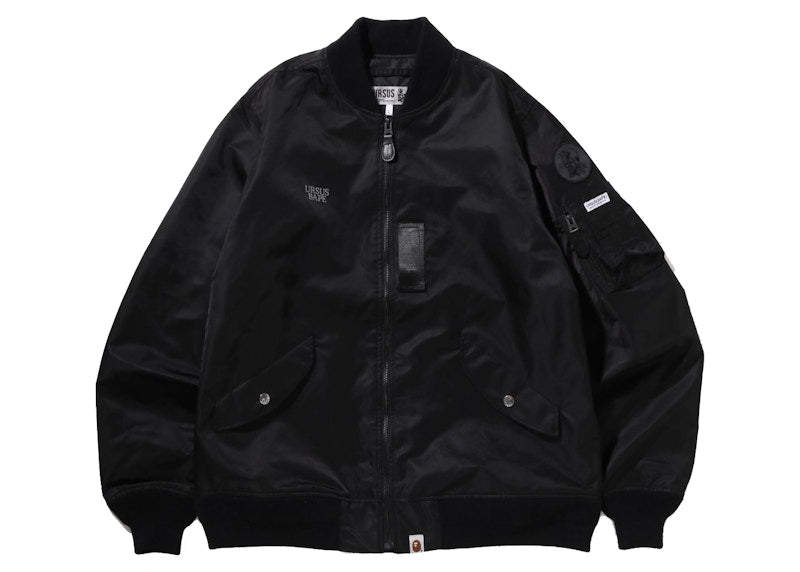 BAPE Ursus Nylon Loose Fit MA-1 Black