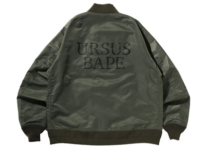 BAPE Ursus Nylon Loose Fit MA-1 Olivedrab