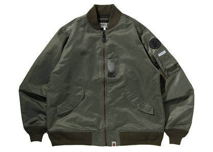 BAPE Ursus Nylon Loose Fit MA-1 Olivedrab