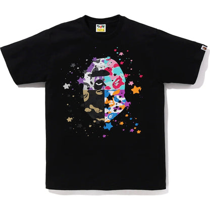 BAPE Us Ape Head Sta Tee Black
