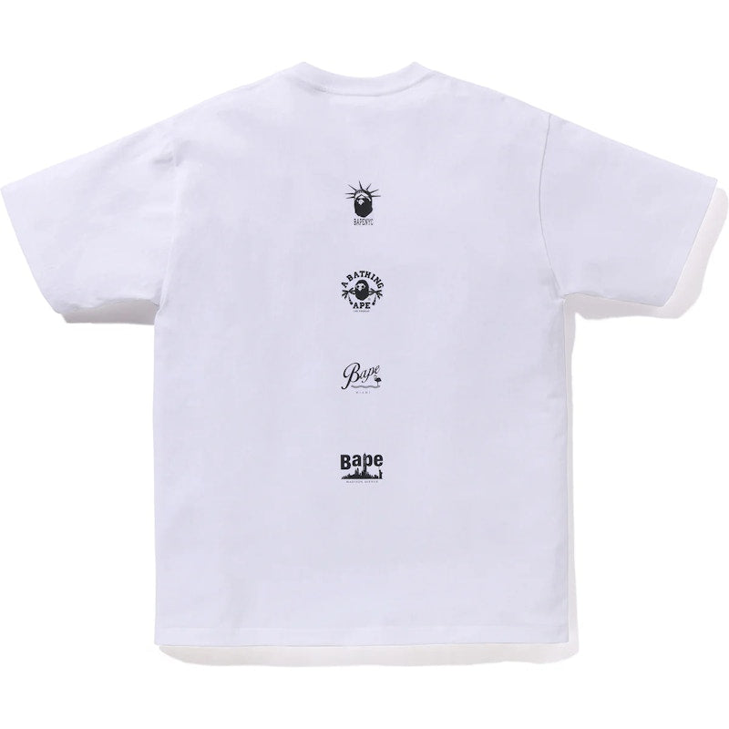 BAPE Us College Sta Tee White