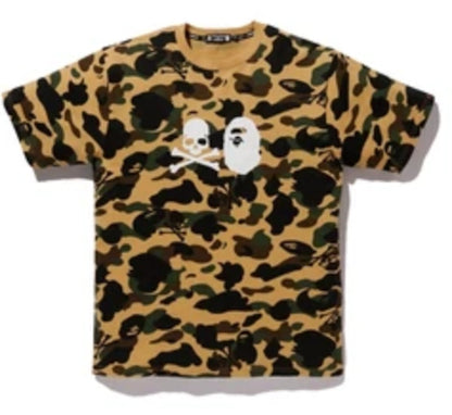 BAPE VS Mastermind Camo Tee Yellow